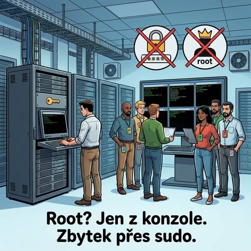 Zakažte root přihlášení na serveru