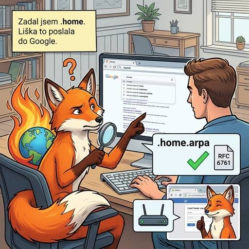 Proč .home není správná doména