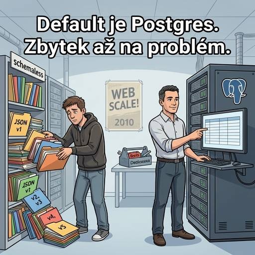 NoSQL hype skončil. Default je Postgres