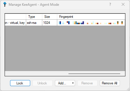 KeeAgent in KeePass